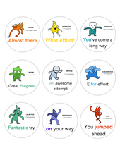 Load image into Gallery viewer, A Language Theater Encore: EFFORT STICKERS - The Nine Parts Of Speech (Download)
