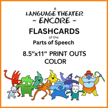 Load image into Gallery viewer, A Language Theater Encore:  FLASHCARDS of the Parts of Speech!
